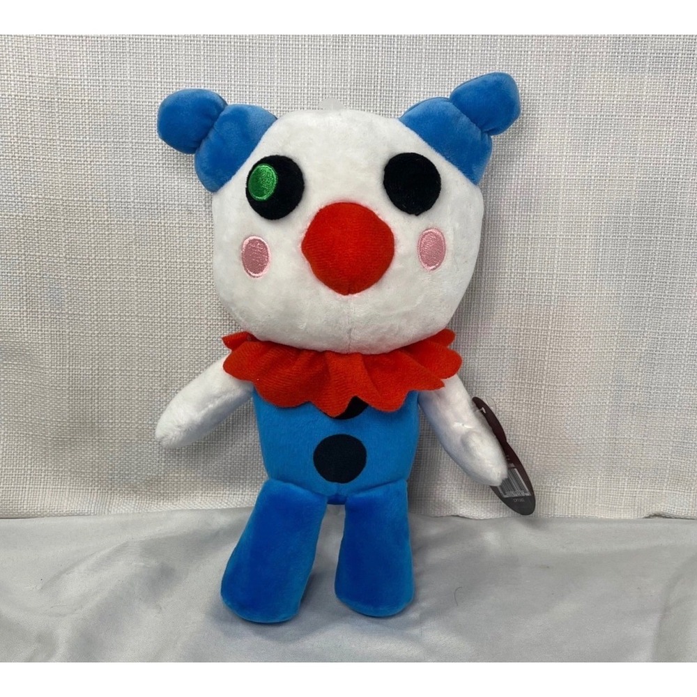 Piggy Series 1 Clowny Collectible Plush PhatMojo Blue White Red 8 Inch